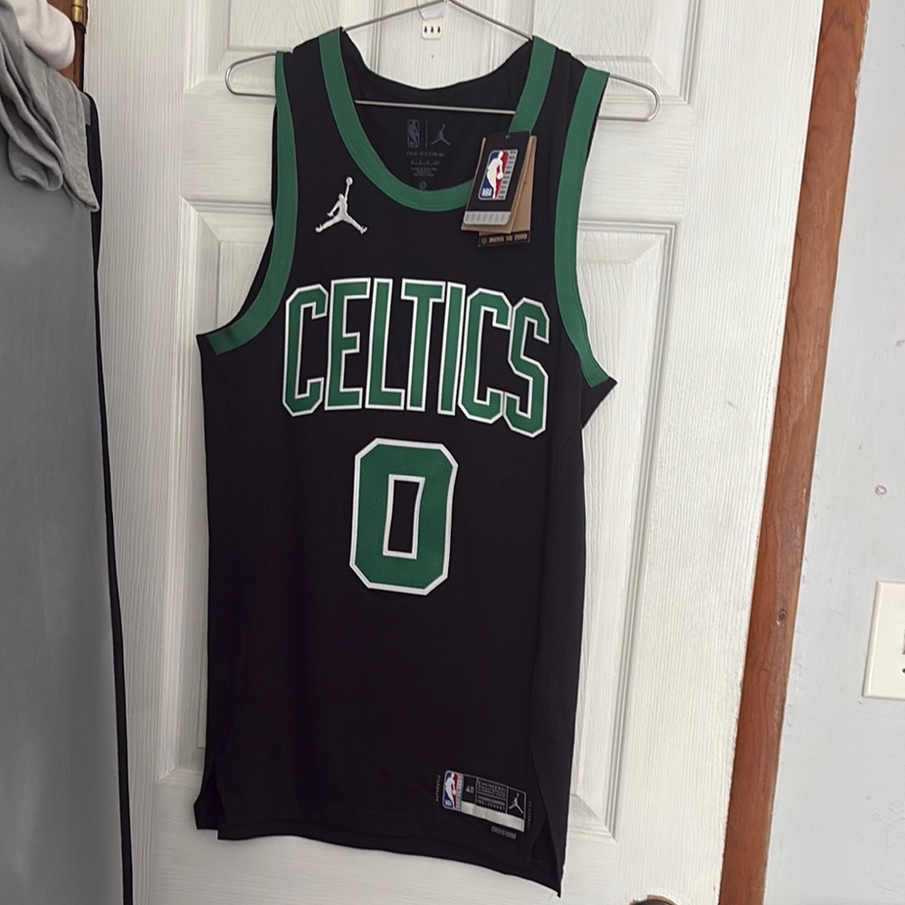Jordan Black and Green Celtics Jersey